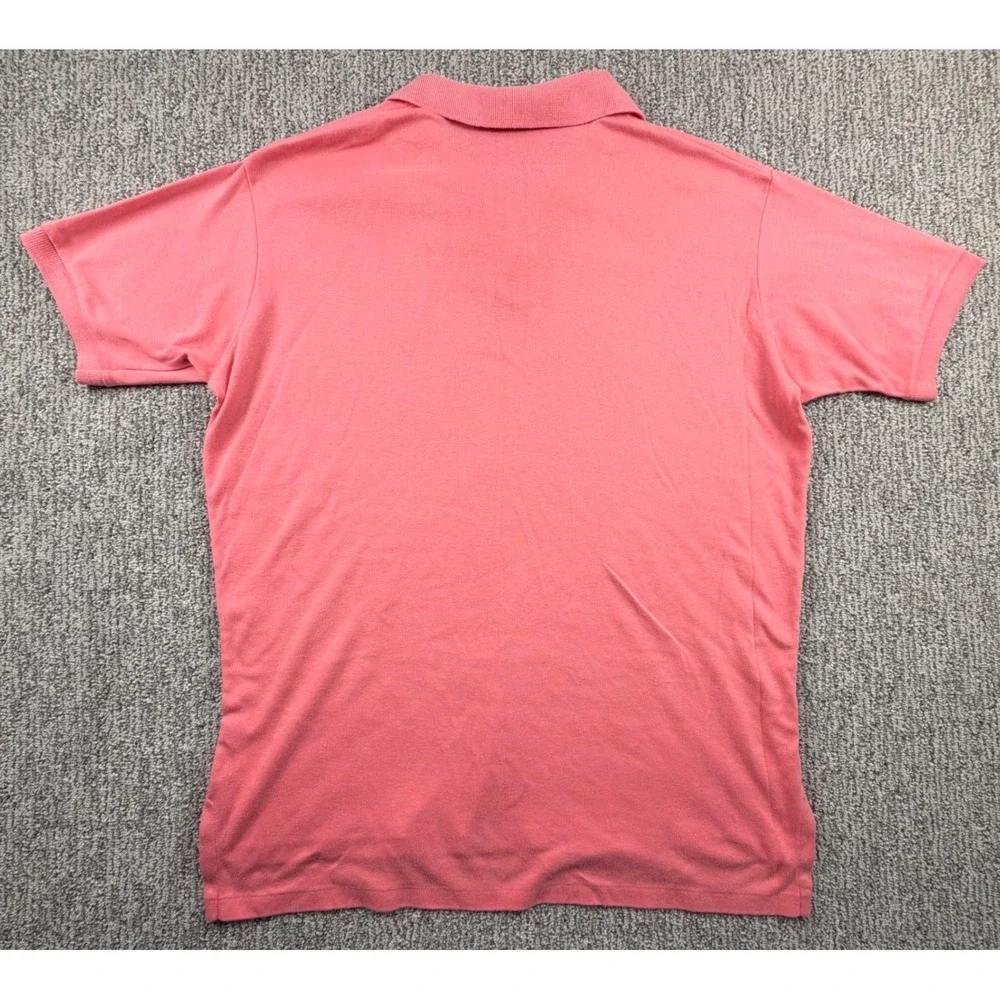 Polo Ralph Lauren Polo Shirt Men XL Pink Vintage Made in USA Cotton Pony Logo